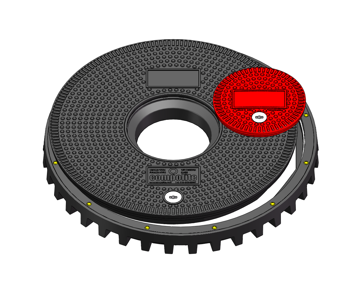  Manhole Cover with Central Access Hole